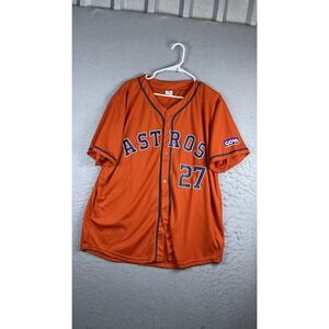 Houston Astros Jersey Mens XL Orange MLB Baseball Jose Altuve 27 Goya Sponsor